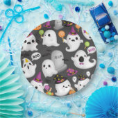 Halloween Ghost Papieren Bordje (Feest)