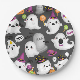 Halloween Ghost Papieren Bordje