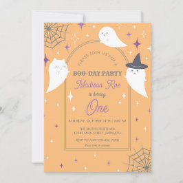 Halloween Ghost Party Arch Lijst Birthday Kaart