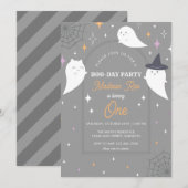 Halloween Ghost Party Arch Lijst Birthday Kaart (Voorkant / Achterkant)