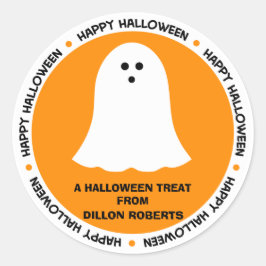Halloween Ghost Party Favor Ronde Sticker