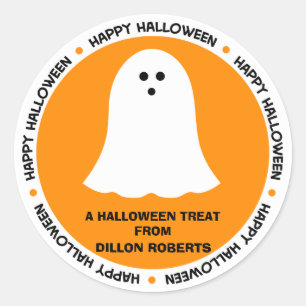 Halloween Ghost Party Favor Ronde Sticker