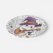 Halloween Ghost Party Fun Spooky Papieren Bordje (Gekanteld)