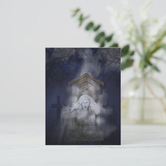 Halloween Ghost Party Kaart (Staand voorkant)