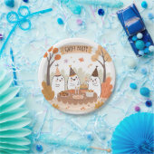 Halloween Ghost Party Schattigee Cartoon Papieren Bordje (Feest)