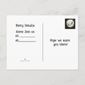Halloween Ghost Party Uitnodiging Briefkaart (Achterkant)