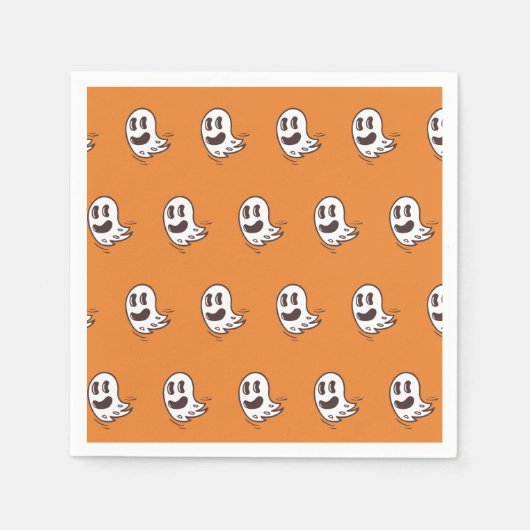 Halloween Ghost Pattern Papier servet (Voorkant)
