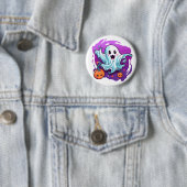 Halloween Ghost Pin Ronde Button 5,7 Cm (In situ)