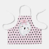Halloween Ghost Pink Polka dot Schort (Voorkant)