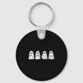 Halloween Ghost Playing Mahjong Soky Season Game D Sleutelhanger (Voorkant)