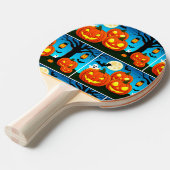 Halloween Ghost, Pompoenen, Vleermuizen Tafeltennisbatje (Voorkant Gekanteld)