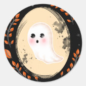 Halloween Ghost Portrait stickers (Voorkant)