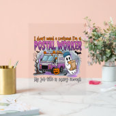 Halloween Ghost, postbode Acryl Bord (Huwelijk)