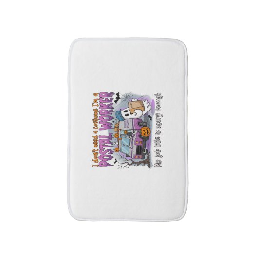 Halloween Ghost, postbode Badmat (Voorkant Verticaal)