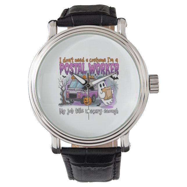 Halloween Ghost, postbode Horloge (Voorkant)