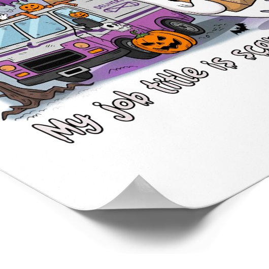 Halloween Ghost, postbode Poster (Hoek)