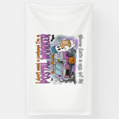 Halloween Ghost, postbode Spandoek (Verticaal)