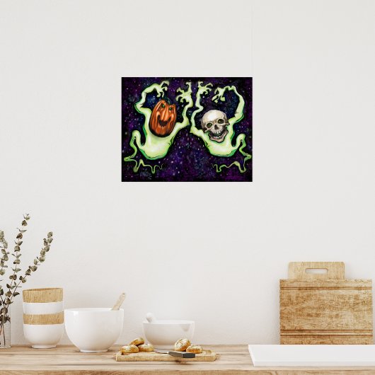 Halloween Ghost Poster (Keuken)