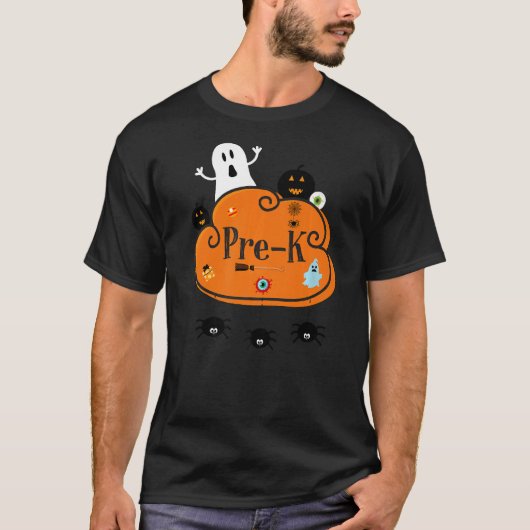 Halloween Ghost Pre K T-shirt (Voorkant)