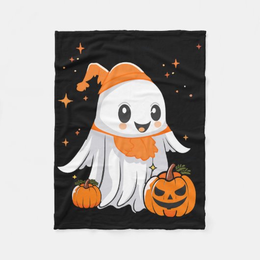 Halloween Ghost Pumpkin For Women Men Kids Boys Gi Fleece Deken (Voorkant)