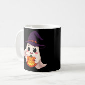 Halloween Ghost Pumpkin Mug Koffiemok (Voorkant links)