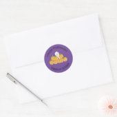 Halloween Ghost Pumpkin Patch Halloween Favor Ronde Sticker (Envelop)