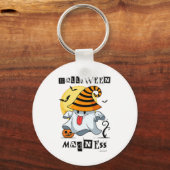 Halloween Ghost Pumpkin S voor mannen Sleutelhanger (Voorkant)