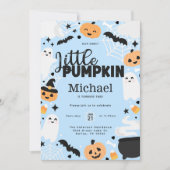 Halloween Ghost Pumpkin verjaardagsfeestje Kaart (Voorkant)