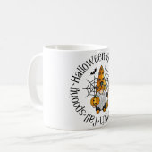 Halloween Ghost Pumpkin Witch Herfst Spooky Gnome Koffiemok (Voorkant links)