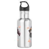 Halloween Ghost & Pumpkins Waterfles (Achterkant)