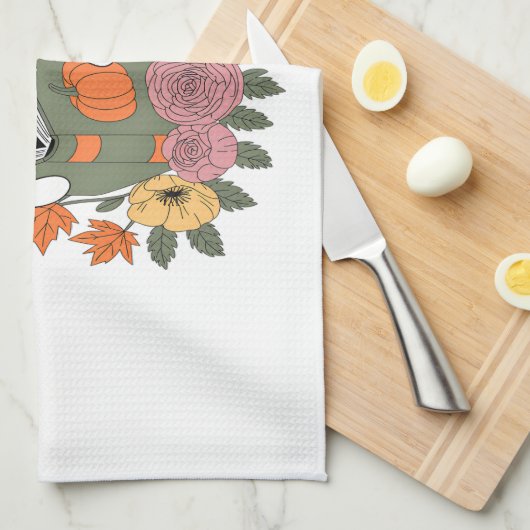 Halloween Ghost Reading Book Cat Theedoek (Quarter Fold)