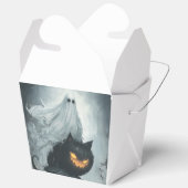 Halloween Ghost Rijden op een zwarte kat Bedankdoosjes (Open)