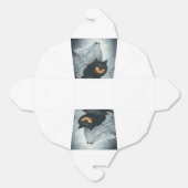 Halloween Ghost Rijden op een zwarte kat Bedankdoosjes (Ongevouwen)