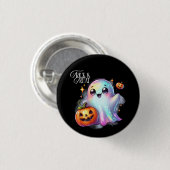 Halloween Ghost Ronde Button 3,2 Cm (Voorkant /achterkant)
