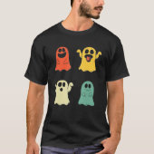 Halloween Ghost Scary  Retro Halloween Co T-shirt (Voorkant)
