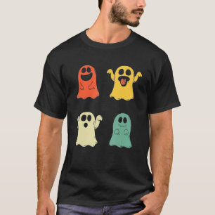 Halloween Ghost Scary  Retro Halloween Co T-shirt