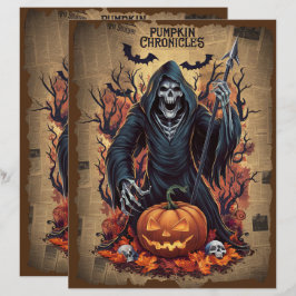  Halloween Ghost Scrapbook Papier