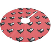 Halloween Ghost Silhouette Spooky Patroon. Kerstboom Rok (Gekanteld)