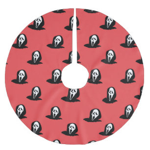 Halloween Ghost Silhouette Spooky Patroon. Kerstboom Rok