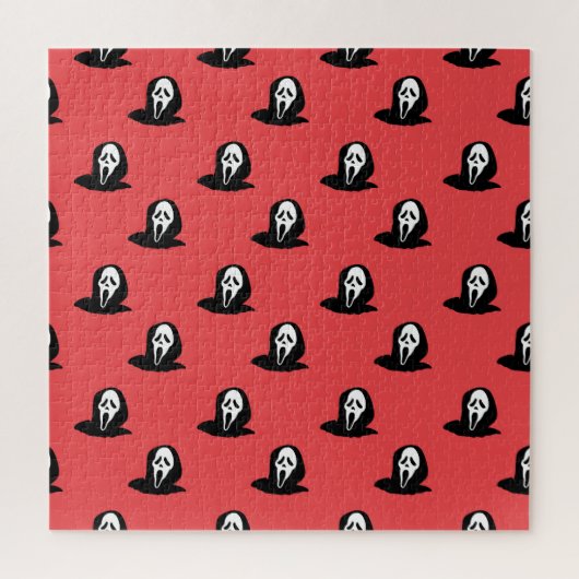 Halloween Ghost Silhouette Spooky Patroon. Legpuzzel (Verticaal)
