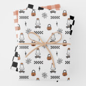 Halloween Ghost Skateboard Paper Sheets (In situ)