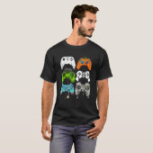 Halloween Ghost Skelet Zombie Gaming Controllers T-shirt (Voorkant volledig)