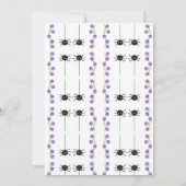 Halloween Ghost Skull Garland-Wenskaart Kaart (Achterkant)