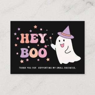 Halloween Ghost Small business dank u Visitekaartje