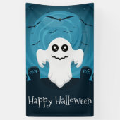 Halloween Ghost Spandoek (Verticaal)