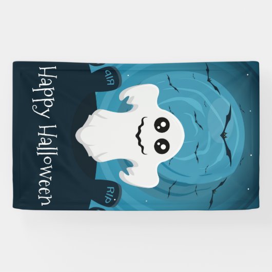 Halloween Ghost Spandoek (Horizontaal)