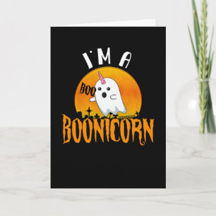 Halloween Ghost Spirit Boonicorn Unicorn Kaart