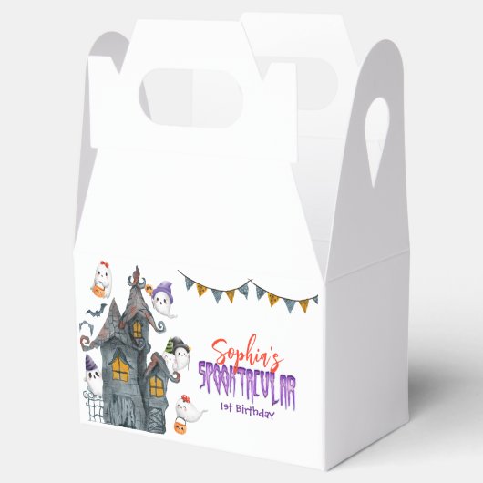 Halloween Ghost Spooktacular Birthday Party Bedankdoosjes (Geopend)