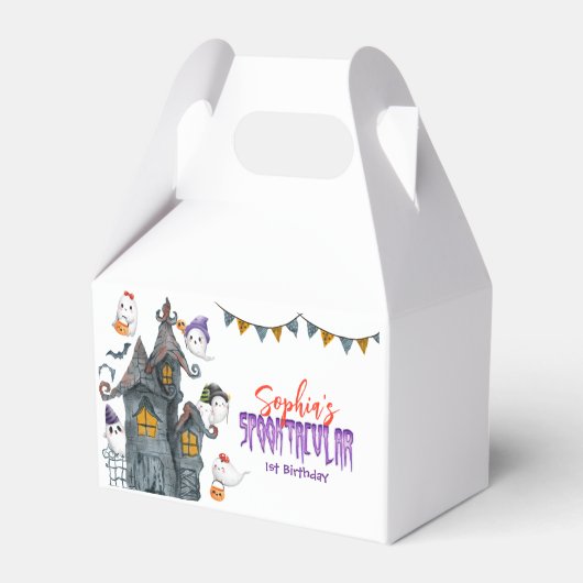 Halloween Ghost Spooktacular Birthday Party Bedankdoosjes (Voorkant Zijde)