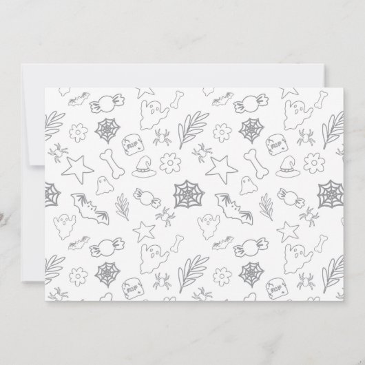 Halloween Ghost Spooktacular Birthday Party Kaart (Achterkant)